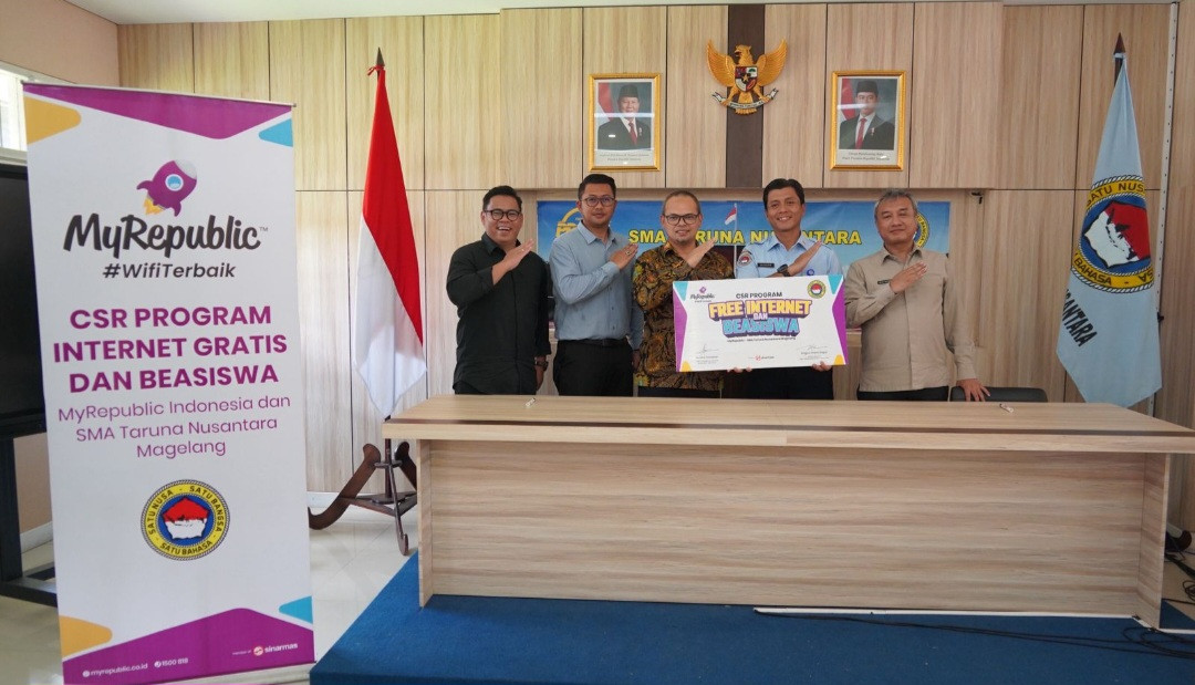 MyRepublic Indonesia Perkuat Akses Digital di Dunia Pendidikan Lewat Kerjasama dengan SMA Taruna Nusantara