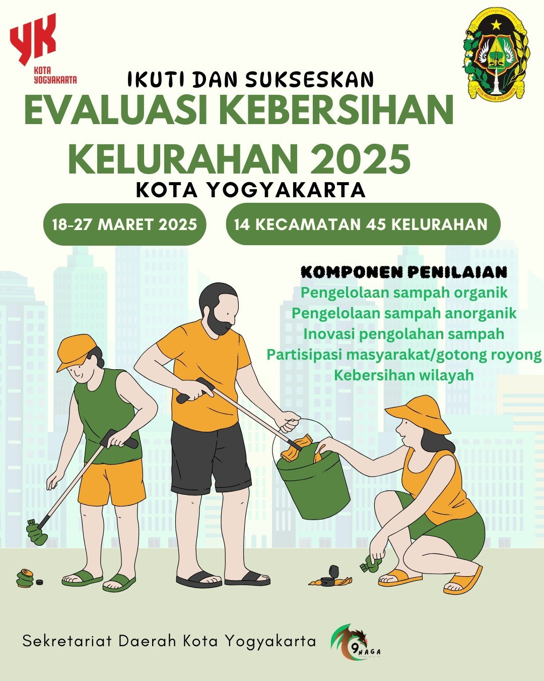 Pemkot Gelar Evaluasi Kebersihan Lingkungan Kelurahan